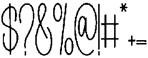 Belgian Signature Regular otf (400) Font OTHER CHARS