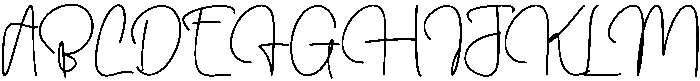 Belgian Signature Regular otf (400) Font UPPERCASE