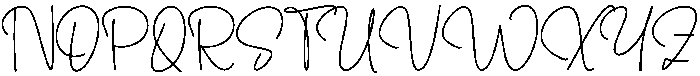 Belgian Signature Regular otf (400) Font UPPERCASE