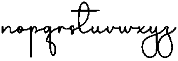 Belgian Signature Regular otf (400) Font LOWERCASE