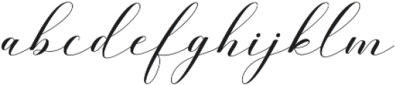 Belgiana Script Slant Regular otf (400) Font LOWERCASE