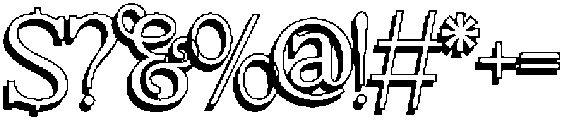Belgion Shadow otf (400) Font OTHER CHARS