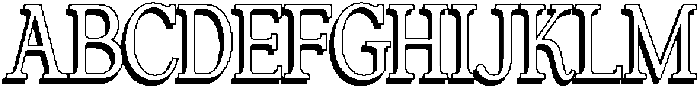 Belgion Shadow otf (400) Font UPPERCASE