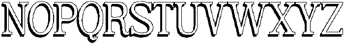 Belgion Shadow otf (400) Font UPPERCASE