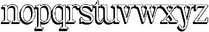Belgion Shadow otf (400) Font LOWERCASE