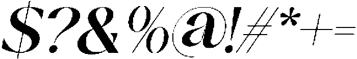 Beli Oblique otf (400) Font OTHER CHARS