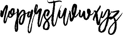 Belief Regular otf (400) Font LOWERCASE