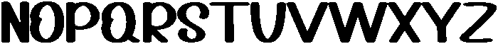 Believe Regular otf (400) Font LOWERCASE