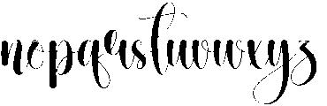 Believe Regular otf (400) Font LOWERCASE