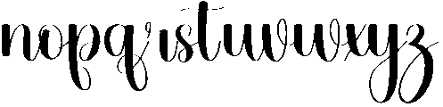 Believe Regular otf (400) Font LOWERCASE