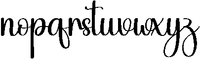 Believe Regular otf (400) Font LOWERCASE