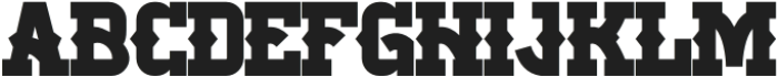 Believe Western Regular otf (400) Font UPPERCASE