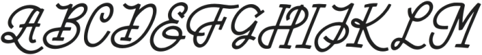 Belikary Italic otf (400) Font UPPERCASE