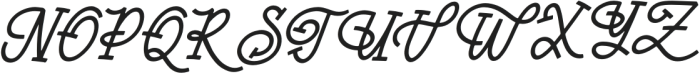 Belikary Italic otf (400) Font UPPERCASE