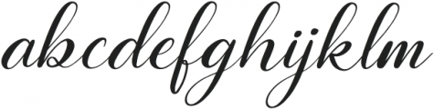 Belinda Heylove Italic otf (400) Font LOWERCASE