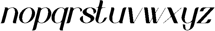 Belinda Italic otf (400) Font LOWERCASE