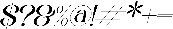 Belinda Italic otf (400) Font OTHER CHARS