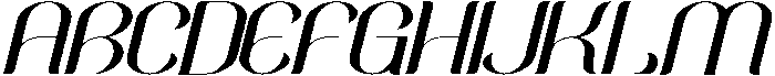 Belinda Italic otf (400) Font UPPERCASE