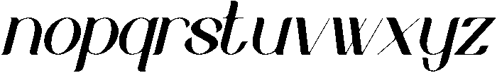 Belinda Italic otf (400) Font LOWERCASE