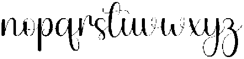 Belinda Regular otf (400) Font LOWERCASE