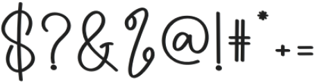 Belinda Signature Regular otf (400) Font OTHER CHARS