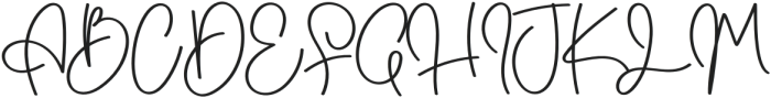 Belinda Signature Regular otf (400) Font UPPERCASE