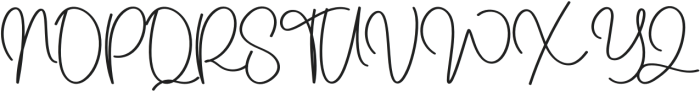 Belinda Signature Regular otf (400) Font UPPERCASE