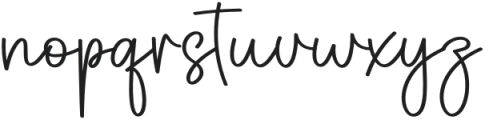 Belinda Signature Regular otf (400) Font LOWERCASE