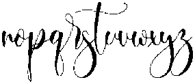 Belindia otf (400) Font LOWERCASE