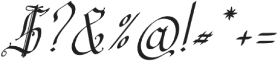 Belingal Italic otf (400) Font OTHER CHARS