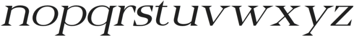 Belinzie Italic otf (400) Font LOWERCASE