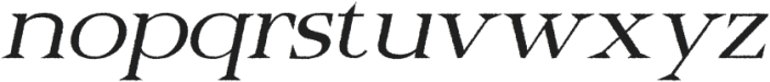 Belinzie Rough Italic otf (400) Font LOWERCASE