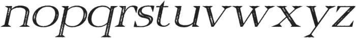 Belinzie Stamp Italic otf (400) Font LOWERCASE