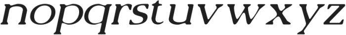 BelinzieBlur-Italic otf (400) Font LOWERCASE