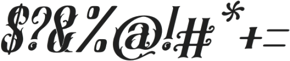 Belion Radego Italic otf (400) Font OTHER CHARS
