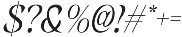 Belisda Italic otf (400) Font OTHER CHARS