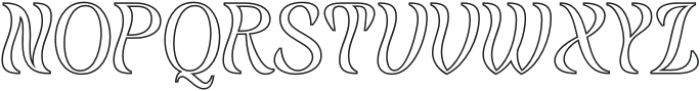 Belisda Outline otf (400) Font UPPERCASE