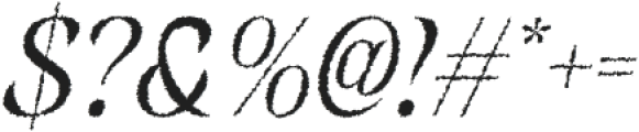 Belisda Rough Italic otf (400) Font OTHER CHARS