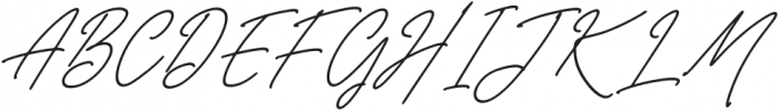 Belistaria Signature Italic otf (400) Font UPPERCASE