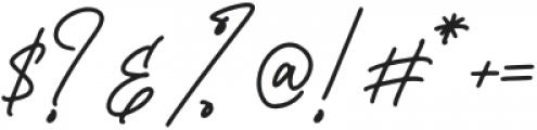 Belistaria Signature otf (400) Font OTHER CHARS