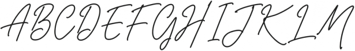 Belistaria Signature otf (400) Font UPPERCASE