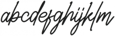 Belistaria Signature otf (400) Font LOWERCASE