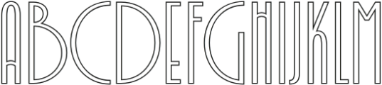 Belkon Outline otf (400) Font UPPERCASE