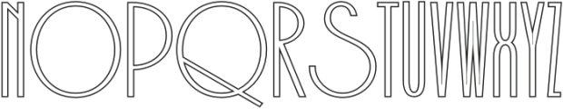 Belkon Outline otf (400) Font UPPERCASE