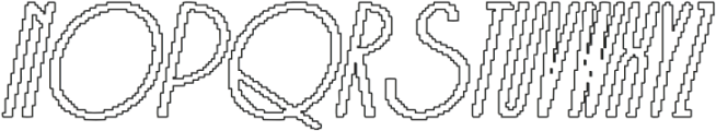 Belkon Pixel Outline otf (400) Font UPPERCASE