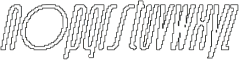 Belkon Pixel Outline otf (400) Font LOWERCASE