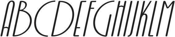 BelkonRounded-Italic otf (400) Font UPPERCASE