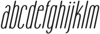 BelkonRounded-Italic otf (400) Font LOWERCASE