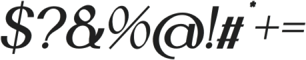 BellMore Black Italic otf (900) Font OTHER CHARS