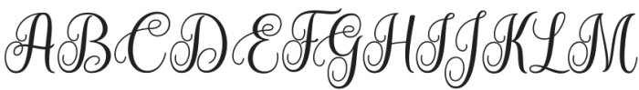 Bella Bellivia Regular otf (400) Font UPPERCASE